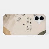 Think Less. Create More. iPhone Case | Minimalist 16ケース (裏面横)