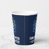 Think Like a Proton Always Positive サイエンス 紙コップ (右)