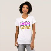 Think Like Boss女性ギフトのような行為 Tシャツ (正面フル)