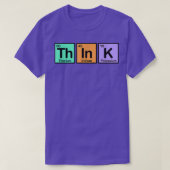 Think Made of Elements Gift Fun Spelling with Chem Tシャツ (デザイン正面)