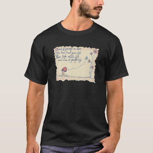 Think of yourself as dead quote by Marcus Aurelius Tシャツ (正面)