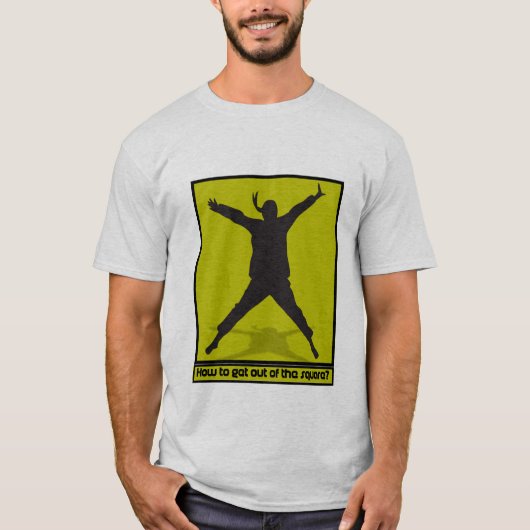 Think out of square tシャツ (正面)