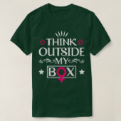 Think Outside My Bo Design For Feminists 5849 Tシャツ (デザイン正面)