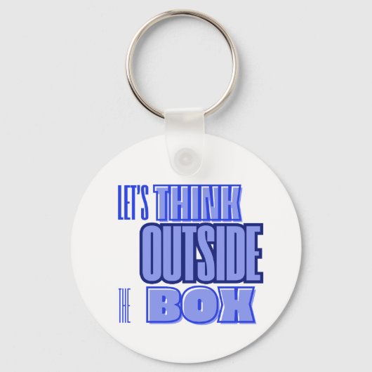 Think Outside the Box キーホルダー (正面)
