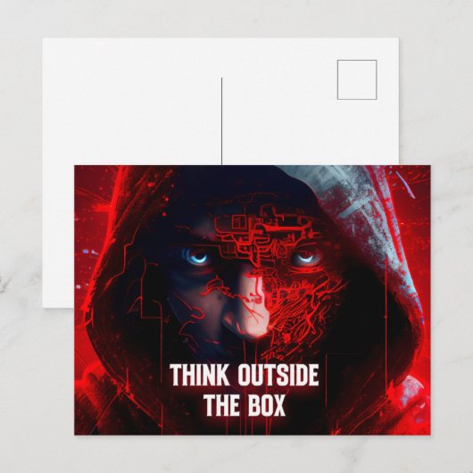 think outside the box ポストカード (正面/裏面)