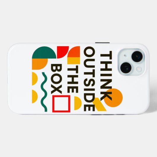 Think Outside the Box Case-Mate iPhoneケース (裏面 (横))
