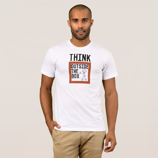 Think Outside The Box Inspirational Tシャツ (正面フル)