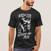 Think Outside The Box Motorcycle Rider Ride Tシャツ (正面)