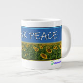 Think Peace Mug ジャンボコーヒーマグカップ (正面右)