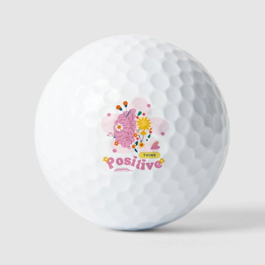 Think Positive Golf Ball ゴルフボール (正面)