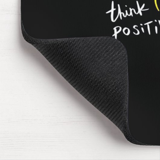 Think Positive – Light Bulb Motivation Mousepad マウスパッド (コーナー)