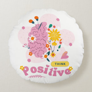 Think Positive Pillow ラウンドクッション