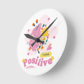 Think Positive Round Clock ラウンド壁時計 (傾斜)