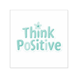 "Think Positive" Rubber Stamps セルフインキングスタンプ