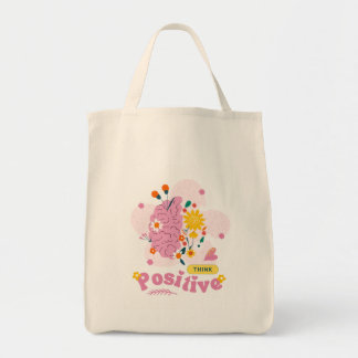 Think Positive Tote Bags トートバッグ