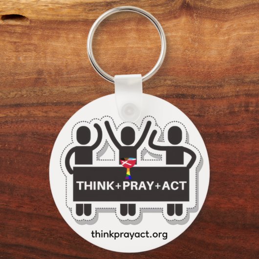 Think Pray Act キーチェーン (裏面)