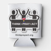 Think+Pray+Act Can Cooler 缶クーラー (正面)