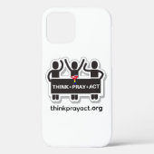 Think+Pray+Act iPhone 12 カバー (裏面)