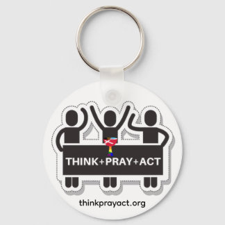 Think+Pray+Act Keychain キーホルダー