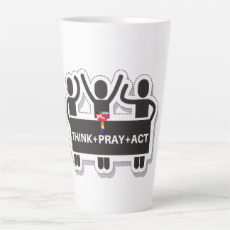 Think+Pray+Act Latte Mug カフェラテマグ