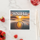 THINK Recovery Slogan Sunrise スタンダードカクテルナプキン (インサイチュ)