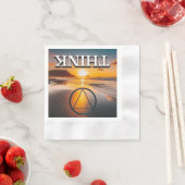 THINK Recovery Slogan Sunrise 縁ありカクテルナプキン (インサイチュ)