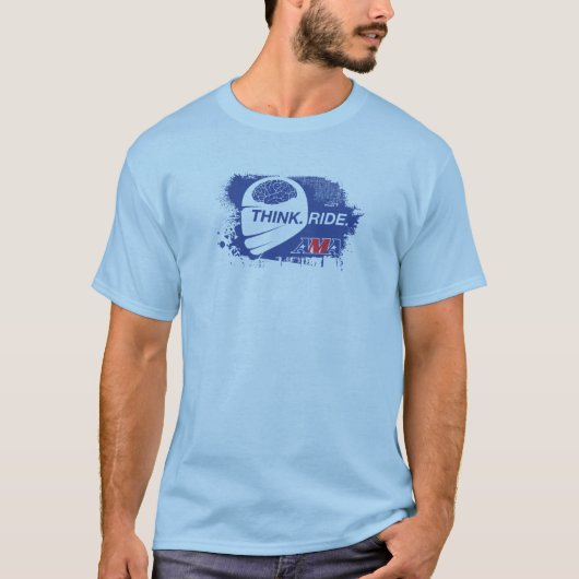 Think.Ride. 通り(ライト) Tシャツ (正面)