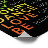 Think Sitive Affirmation Insrational Motivational  ポスター (角)