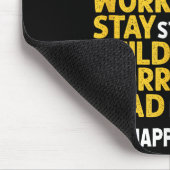 Think Sitively Exercise Daily Gym Workout Motivati マウスパッド (コーナー)