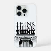 Think Think Think 12ステップ iPhone 15 Pro ケース (裏面)