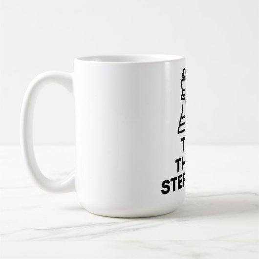 Think Three Steps Ahead Chess Player Mug コーヒーマグカップ (左)