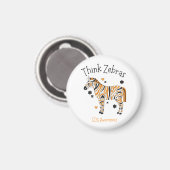 "Think Zebras" Ehlers Danlos Syndrome Button マグネット (正面/裏面)