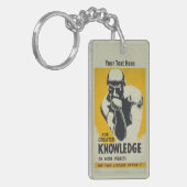 ThinkerヴィンテージライブラリポスターイリノイWPA キーホルダー (正面左)