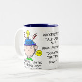 THINKERTRUTHSEEKERのマグ ツートーンマグカップ (正面左)