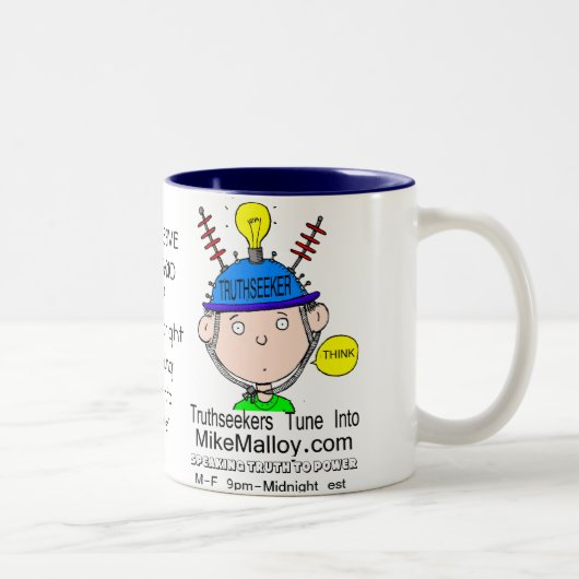 THINKERTRUTHSEEKERのマグ ツートーンマグカップ (右)