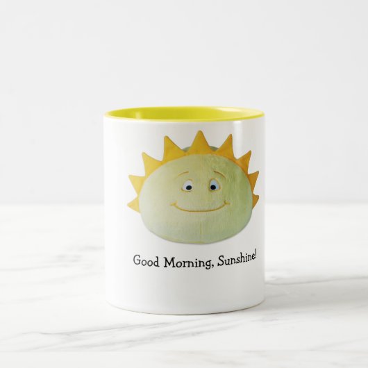 ThinkFun著おはようの日光のコーヒー・マグ ツートーンマグカップ (中央)