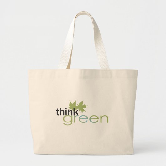 ThinkGreen ラージトートバッグ (正面)