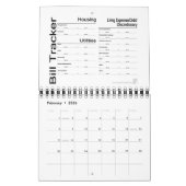 "Thinkin頭が切れるな"ビルの追跡者の日付がない2pgカレンダー カレンダー (2月 2026)