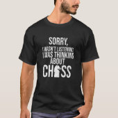Thinking About Chess Player Expert Coach Sports Gr Tシャツ (正面)