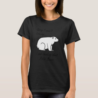 Thinking About Polar Bears Cute Bear Wildlife Tシャツ