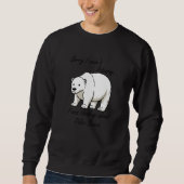 Thinking About Polar Bears Wilderness Cute Bears P スウェットシャツ (正面)