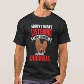 Thinking about Quokkas short tailed kangaroo Quokk Tシャツ (正面)