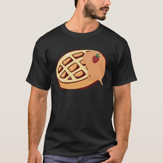 Thinking About Waffles Delicious Waffle Chef Tシャツ (正面)