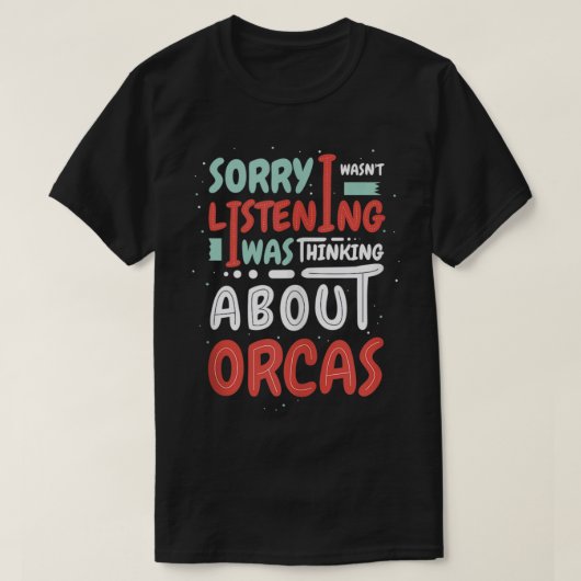 Thinking About Whales Cute Orcas Nature Tank Top Tシャツ (デザイン正面)