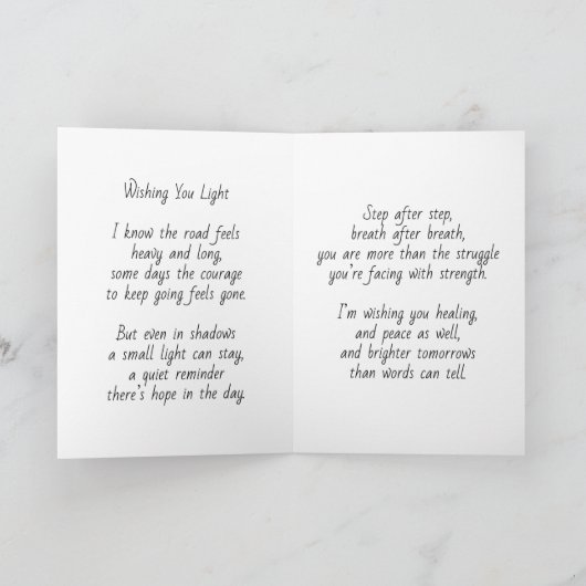 Thinking About You | Addiction Support カード (内部)