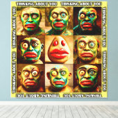 Thinking About You | LIKE YOU Collection キャンバスプリント (インサイチュ (ウッドフロア))