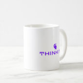 THINKING Classic Mug | Minimalist Mind Statement コーヒーマグカップ (正面右)