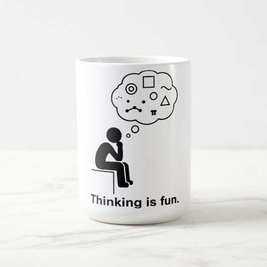 Thinking_is_fun コーヒーマグカップ (中央)