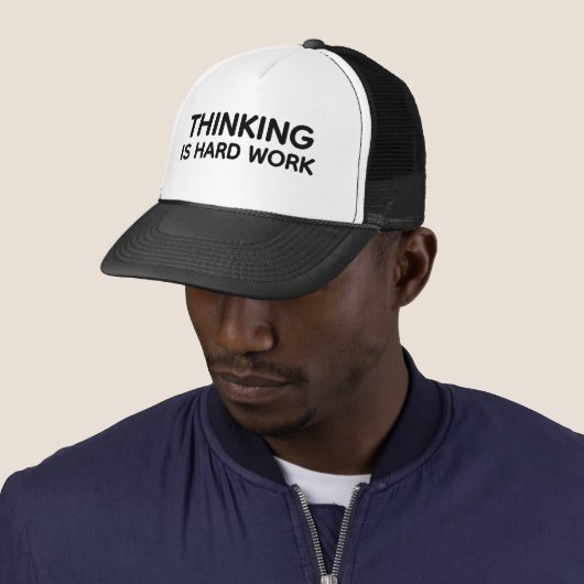 Thinking is Hard Work™ トラック運転手用ハット キャップ (インサイチュ)