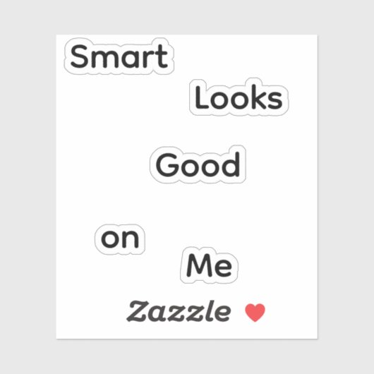  Thinking look Smart on me シール (シート)